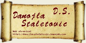 Danojla Staletović vizit kartica